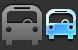Bus sign icon
