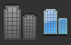 Commercial buildings icon
