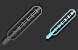 Medical thermometer icon