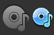 Music disk icon