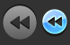 Rewind track button icon