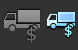 Transportation cost icon
