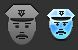 Policeman head icon